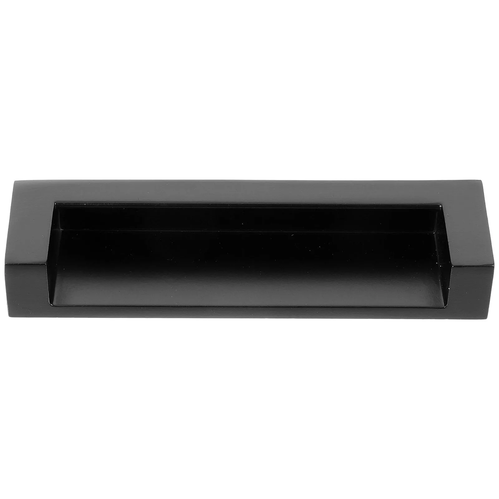 

Black Cabinet Door Drawer Recessed Hidden Cabinet Door Handles Pulls Zinc Alloy Furniture Grip Silver Sturdy Longlasting