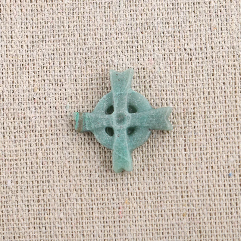 B&F Captain's Cross Chrysocolla Pendant Beads, Handmade Natural stones beads, Polished Stones for jewelry Making Supplies