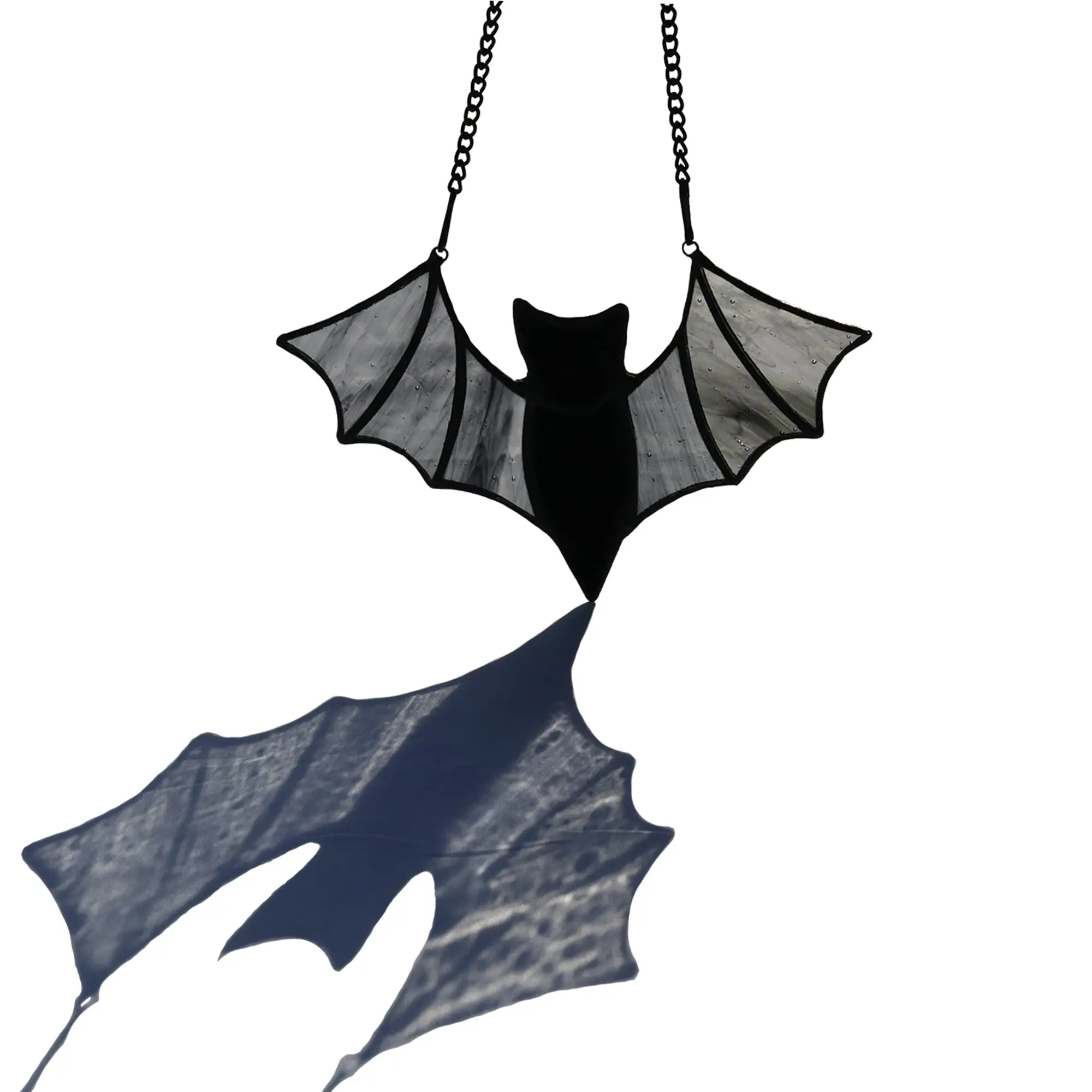 Halloween Bat Stained Glass Suncatcher for Window Hangings,Bat Decor