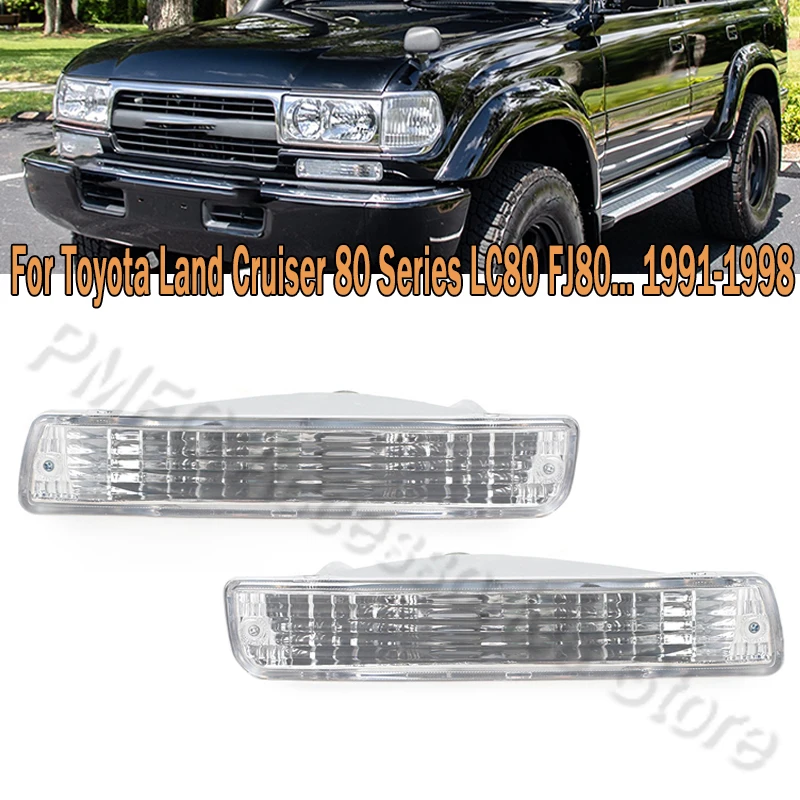 Car Front Bumper Turn Signal Light For Toyota Land Cruiser 80 Series LC80 FJ80 FZJ80 HDJ80 HZJ80 4500 4.5L 1991-1998 8152160251