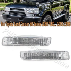 Luz de sinalização de volta do pára-choques dianteiro do carro, Toyota Land Cruiser 80 séries LC80 FJ80 FZJ80 HDJ80 HZJ80 4500 4.5L 1991-1998, 8152160251