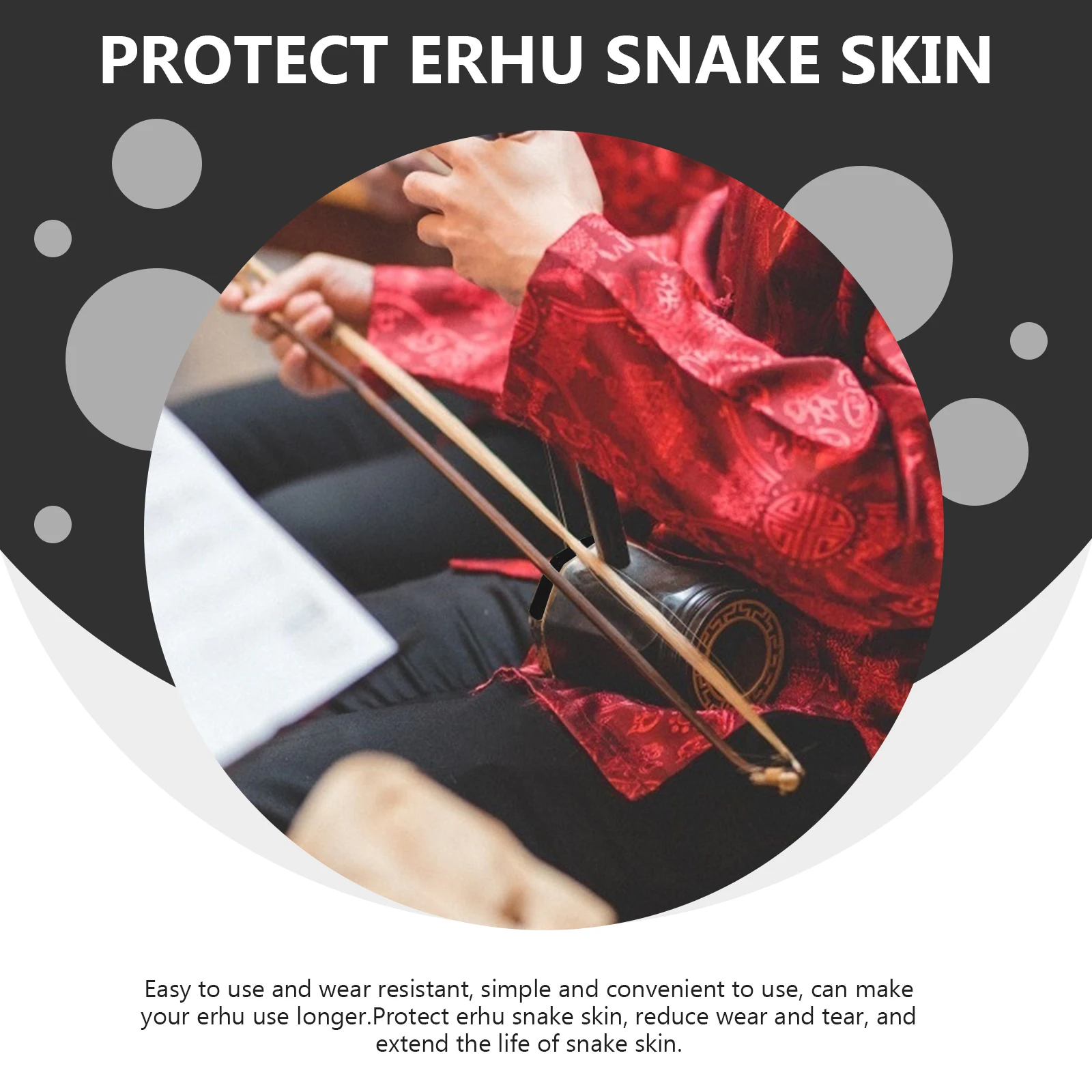 

6pcs Erhu Angle Protectors Anti-Wear Crash-Proof Pads For Protection Durable Instrument Accessories Wear-Resistant