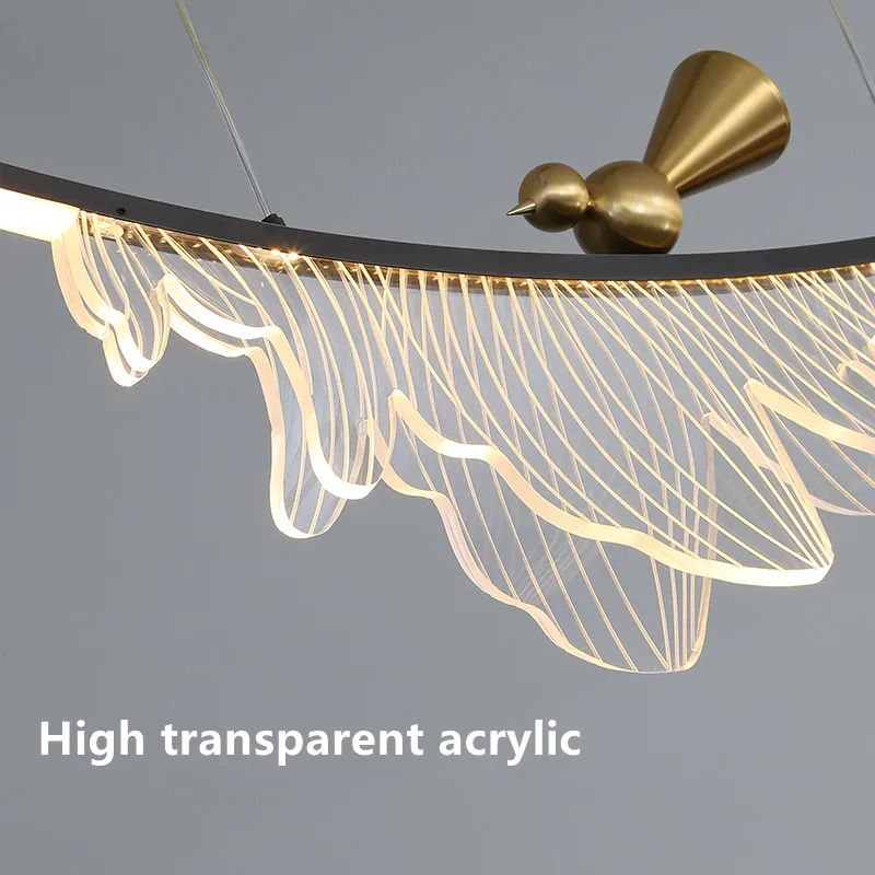 Modern Design Lustre Light Guide Ceiling Chandelier Living Dining Room Indoor Home Decor Lighting Luminaire Bedroom Pendant Lamp