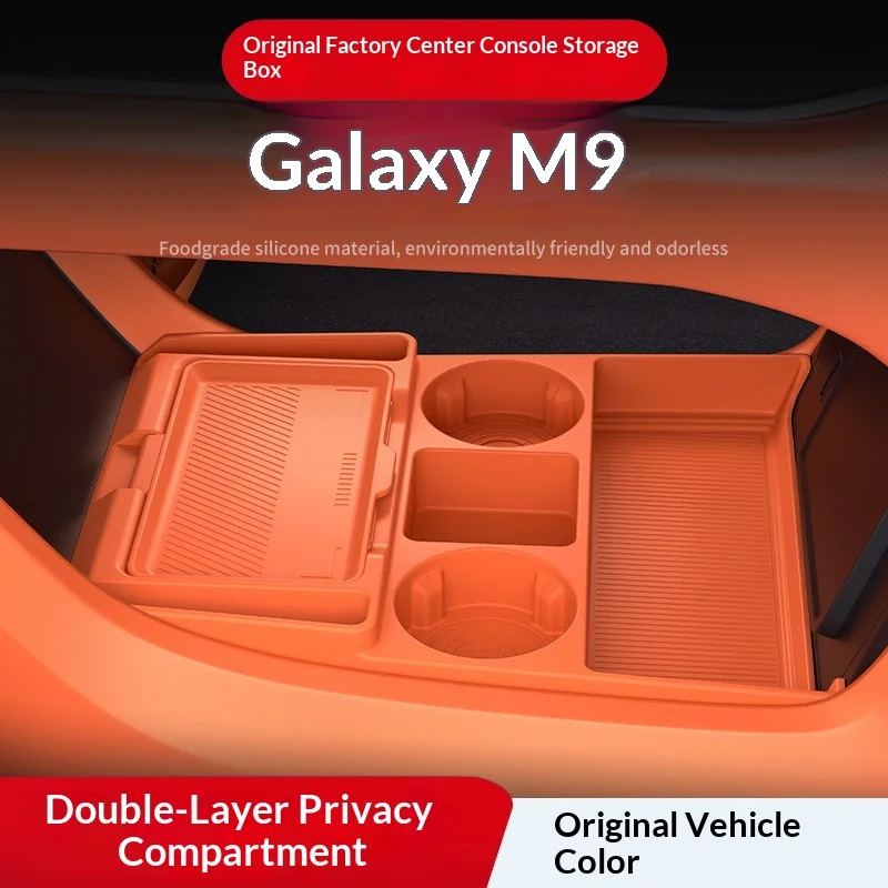 

Suitable for 25 Models of Geely Galaxy M9, Silicone Storage Box Under The Center Console, Glasses Storage Box, Car Supplies