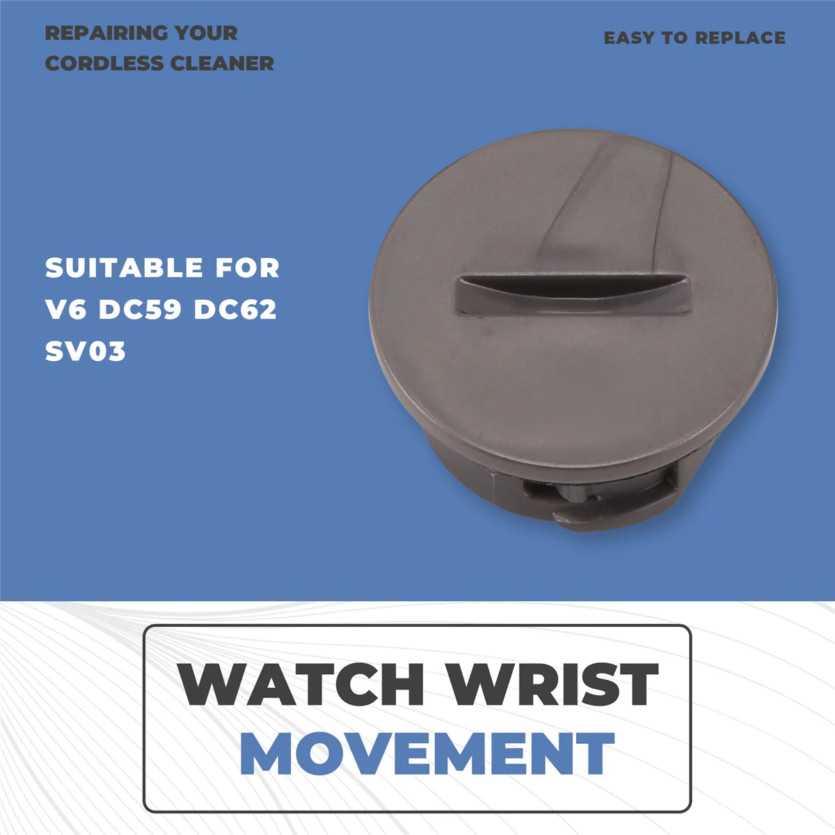 A01M подходит для пылесоса Dyson V6 DC59 DC62 SV03, электрическая роликовая щетка, встроенная торцевая крышка, аксессуар для блокировки роликовой щетки