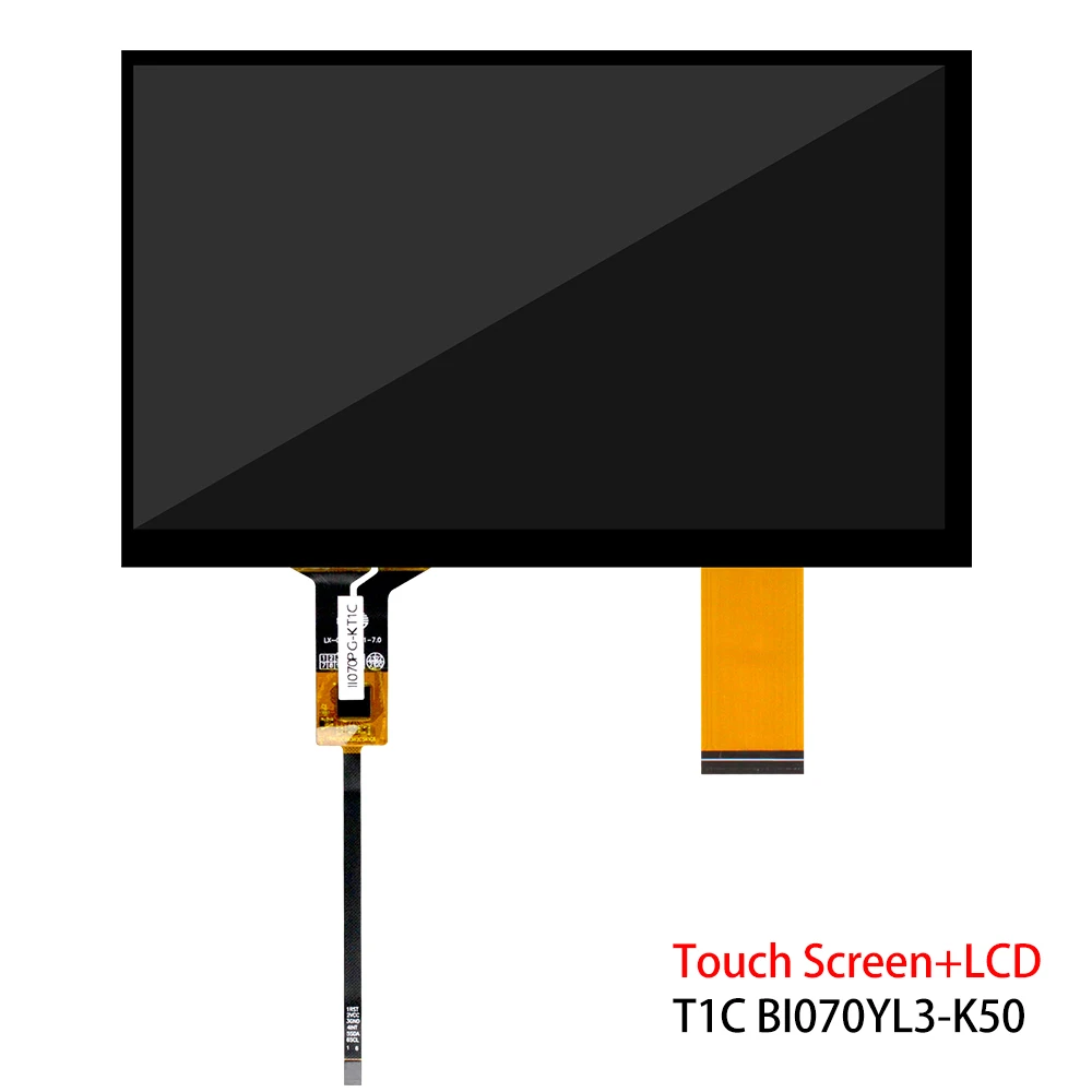 Produttori touch screen capacitivo da 7 pollici 1024*600 pannello LCD TFT modulo LCD per auto BI070YL3-K50 per Automotive