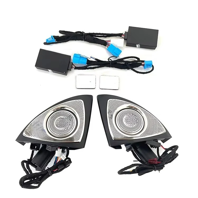 A-pillar 3D Rotating Tweeter Front Door Swivel Tweeter Ambient Light For Mercedes Benz C/E/S/GLC-class W205 W213 W222 X253