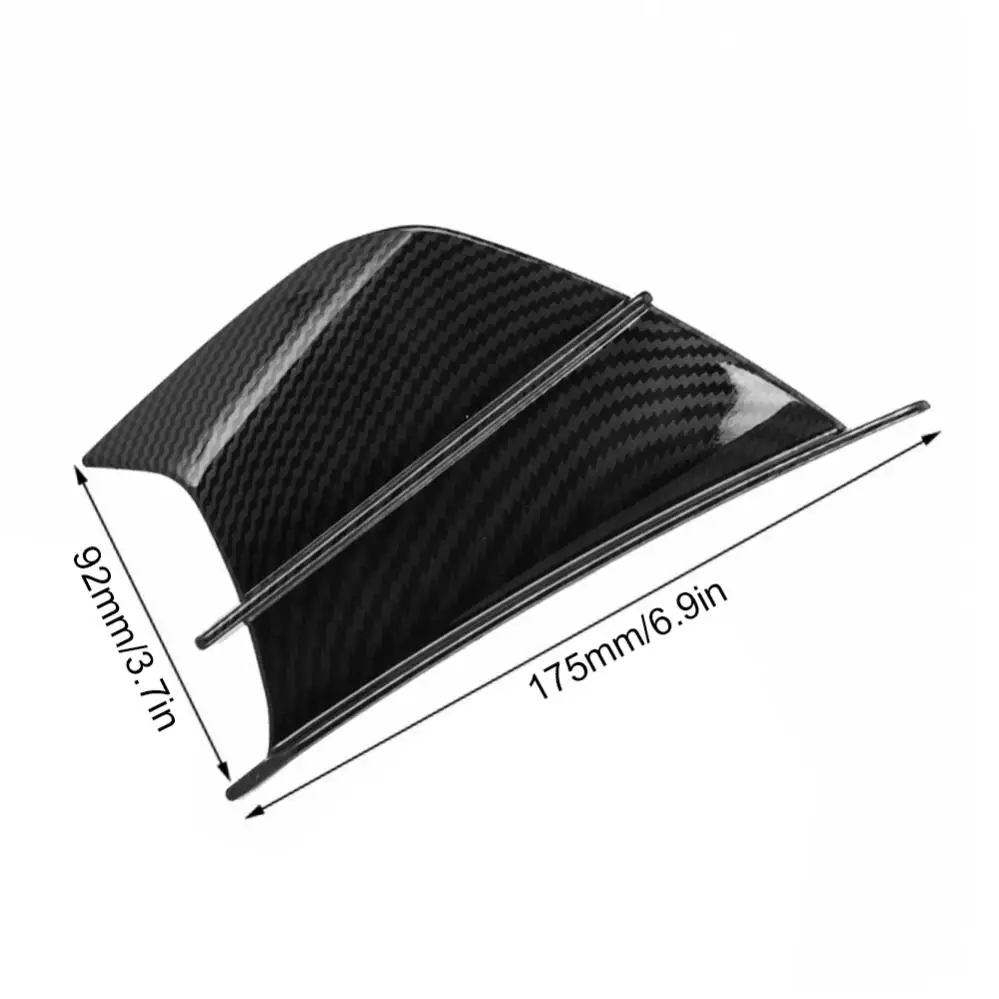 Universal Motorcycle Fixed Wind Wing Universal Winglets Aerodynamic Wing Kit Side Stickers Trims Accessories Gloss Carbon Fibre