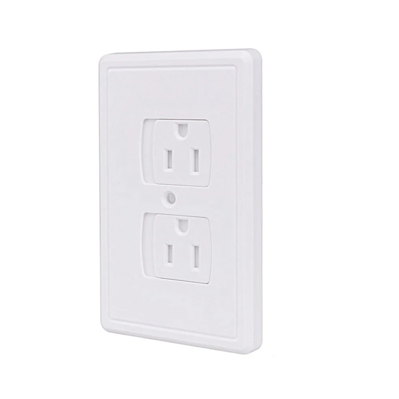 6-Pack Safety Self-Closing Outlet Covers, Wall Socket Plate Automatic Sliding Cap Cover For Child Proofing Outlets