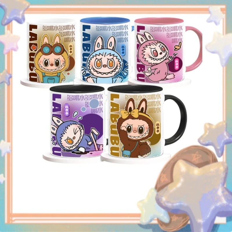 

Kawaii Labubu Mug Cute Cartoon Peripheral Ceramic Cup Creative Desktop Decoration Children'S Day Gifts Trendy Toys Accessories