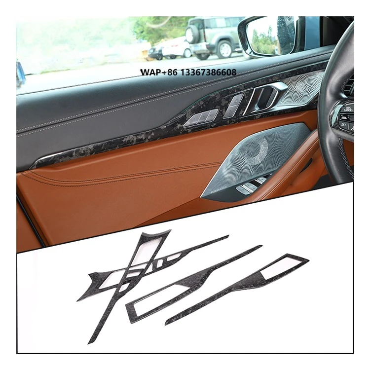 

True Carbon Fiber Car Interior Accessories Interior Door Panel Decorative Strips