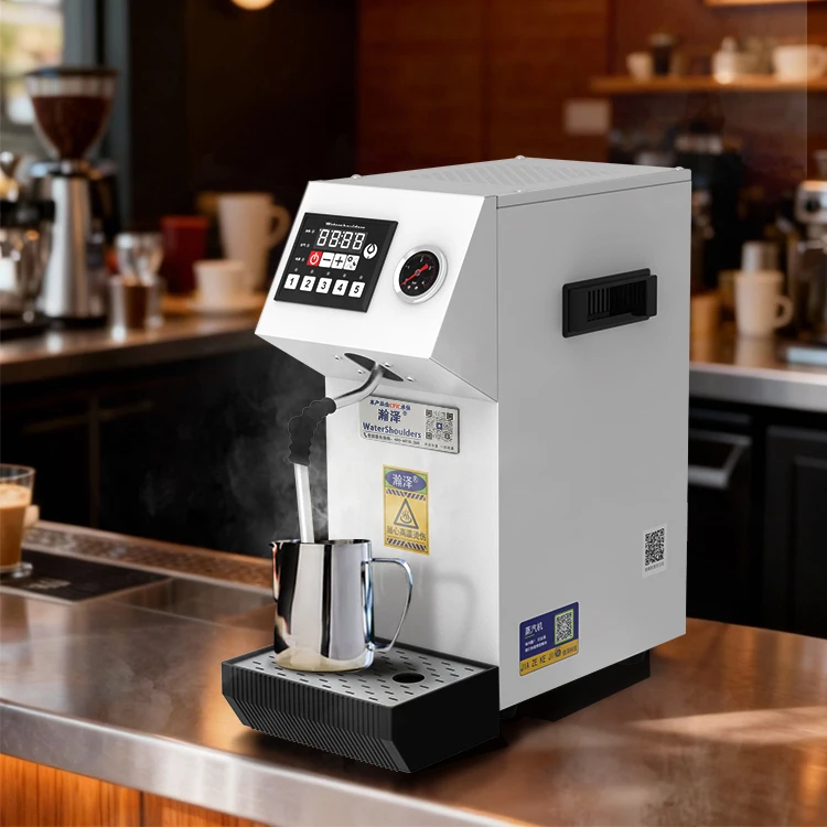 Electric Fully Automatic Steam Milk Frother Multi-functional Heating Machine Temperature-controlled Milk Tea Maker 304 Stainless