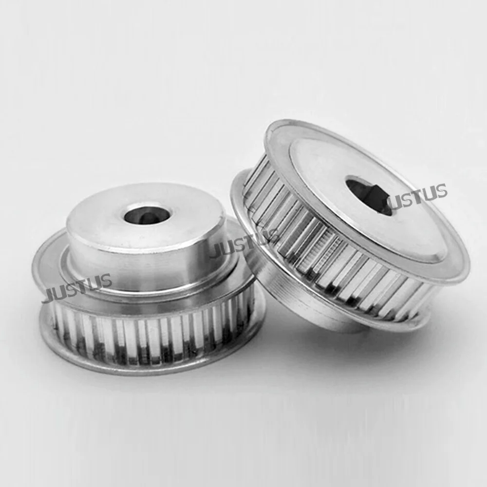 Puleggia dentata T10 16T 18T 20T 22T 24T Foro da 8 mm a 30 mm Passo dei denti 10 mm Larghezza slot 27 mm Per cinghia sincrona T10 da 25 mm Tipo BF