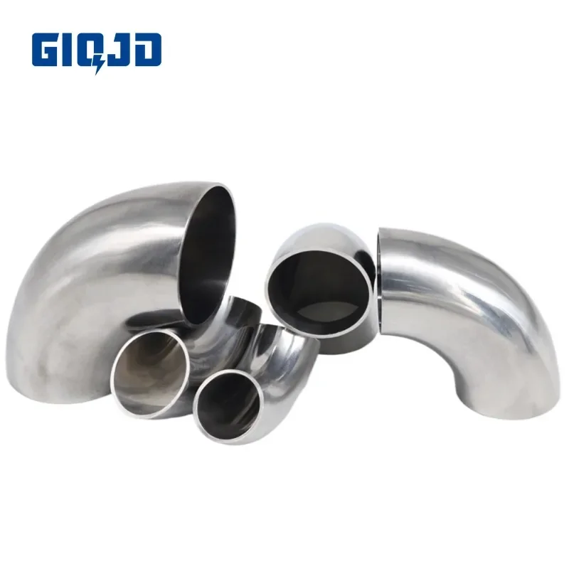 19mm/25/32/38/45/51mm OD Sanitary Butt Weld 90 Degree Elbow Bend Pipe 304 stainless steel Fitting For Home brew Wine Beer