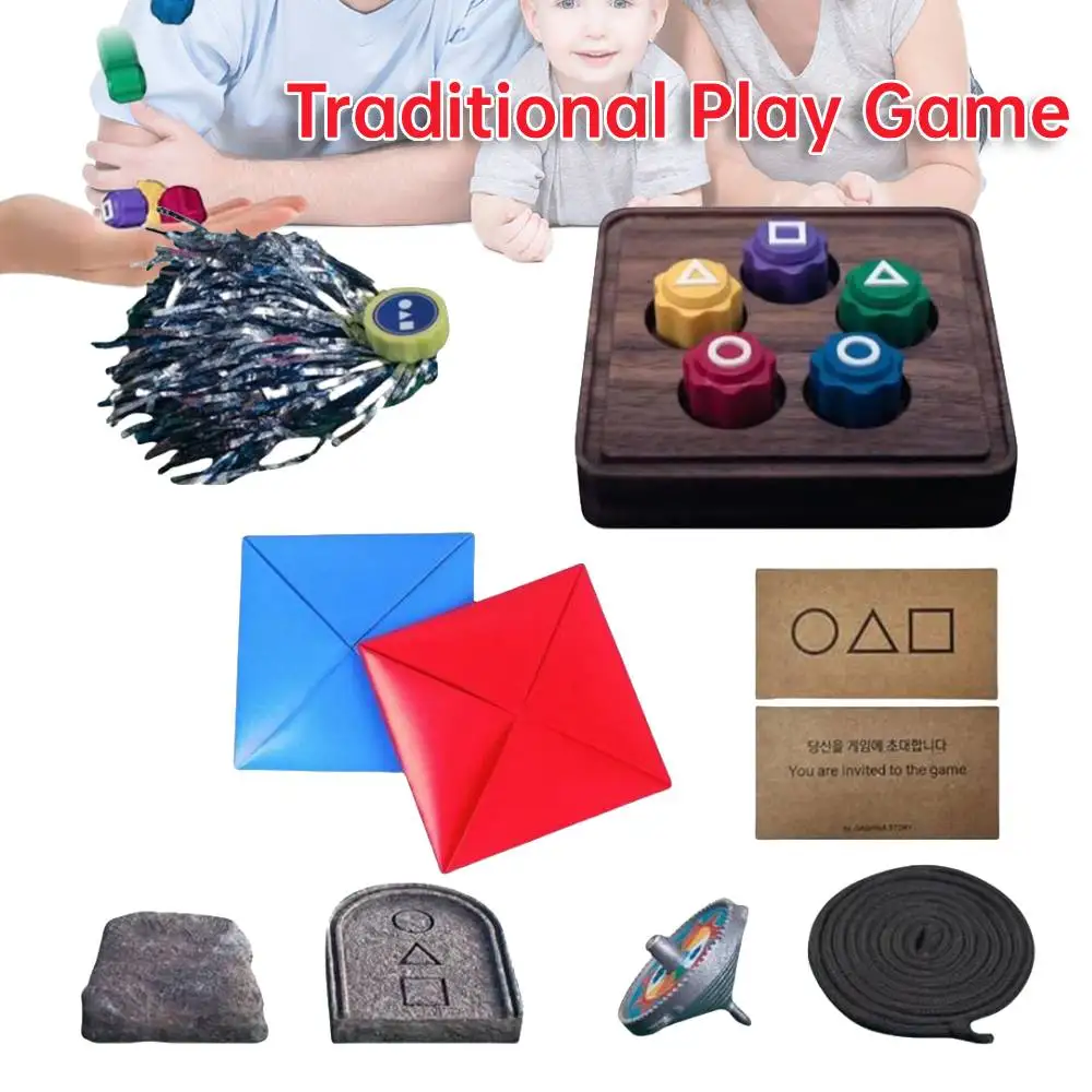 Korean Party Board Game Fun Gonggi Jack Stone Pebbles Set Traditional Play Game Hand Eye Coordination Training Toy Gong gi Set