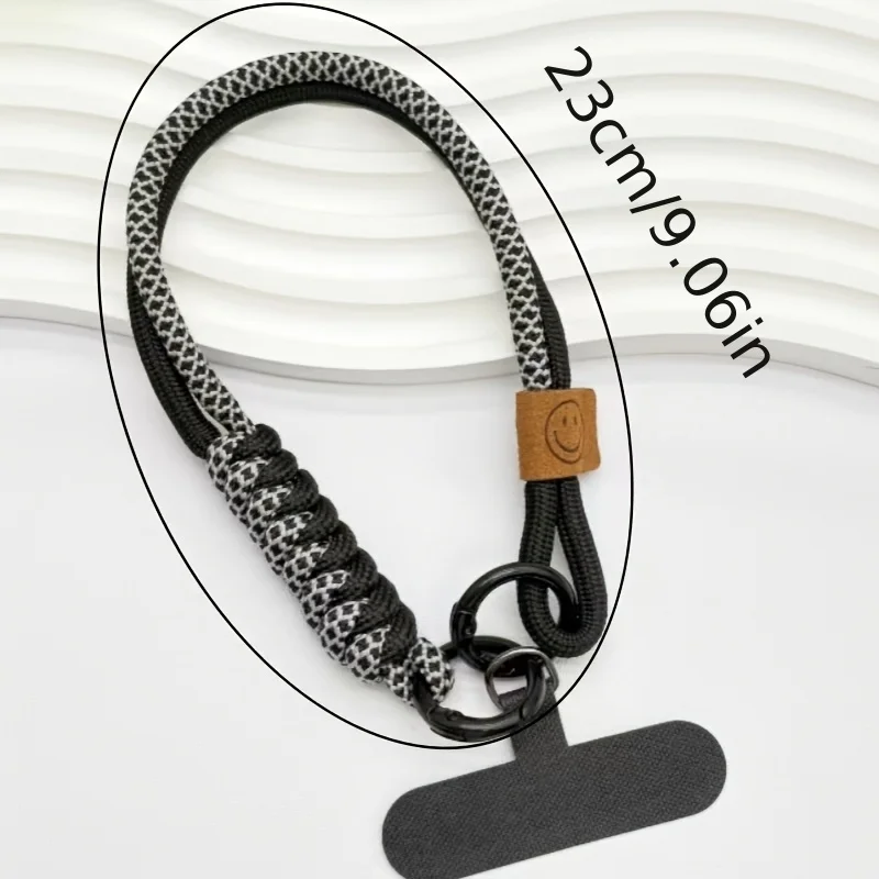 سوار معصم منسوج بحبل للهاتف المحمول على الطراز البريطاني - مناسب للنساء - سلسلة هاتف لمنع الهاتف من السقوط #6