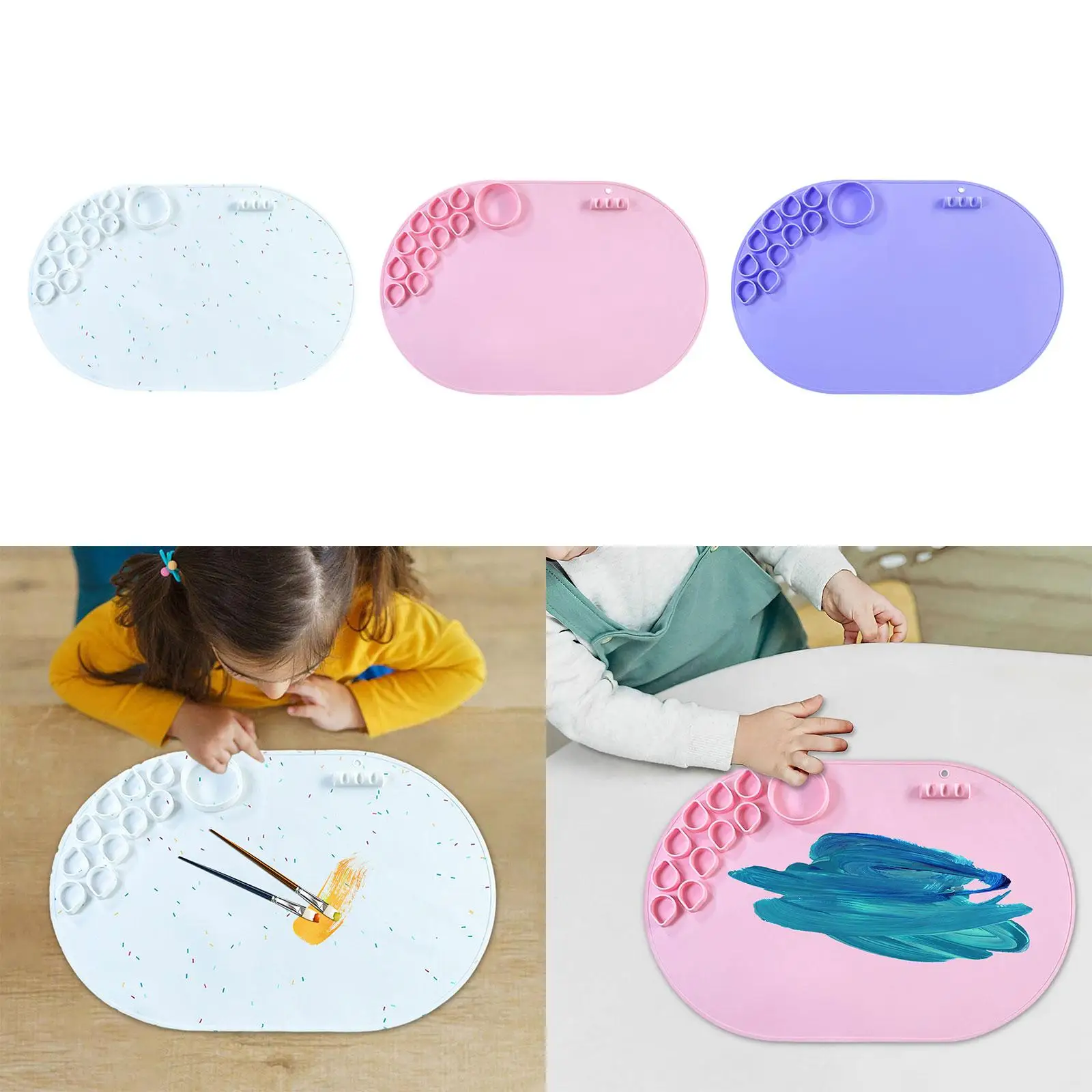 Силиконовая Рабочая накладка, протектор стола, моющийся силиконовый лист, Многофункциональный силиконовый коврик для рисования, силиконовый коврик для художников