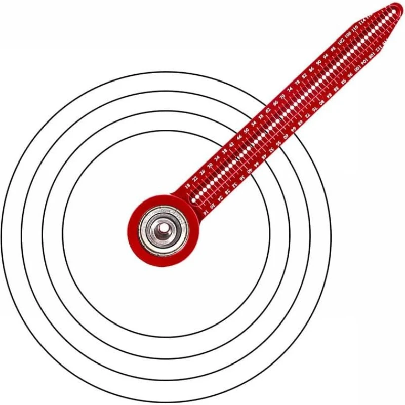 Circle Maker Compass, Woodworking Compass Precision Alloy Scribe Tool, 360° Round Marking Gauge for Carpenter Student Architect