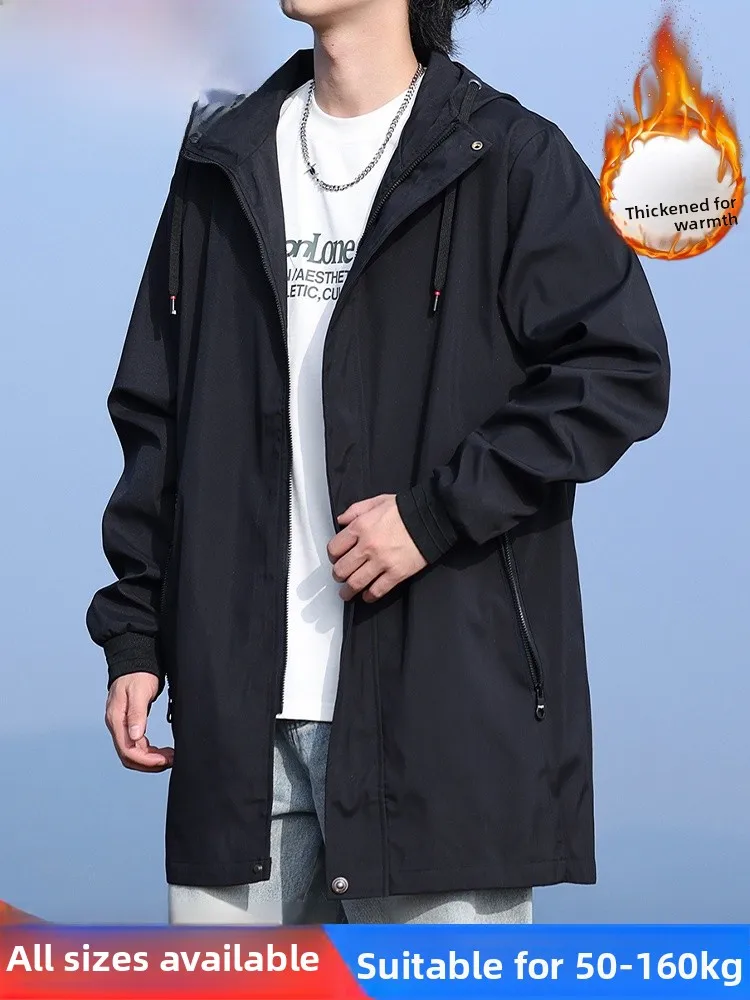 

Модная мужская куртка Mo Cha с капюшоном, осенне-зимняя, утепленная, из хлопка, повседневная рабочая одежда, средней длины, свободного кроя, для молодежи