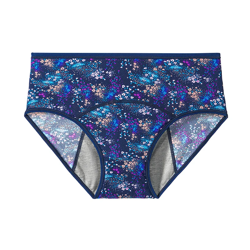 4PCS ผู้หญิง PLUS ขนาดกางเกงผ้าฝ้าย LeakProof ชุดชั้นใน Tummy Control กางเกงนุ่มกางเกงรั่วกางเกง