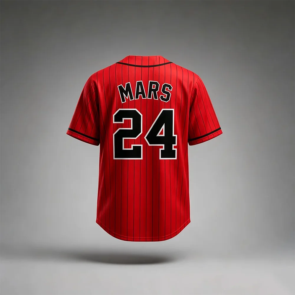 Unisex 2026 Bruno Mars 24K Hooligans Baseball Jersey Short Sleeve
