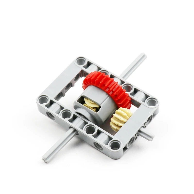 DIY MOC Technical Framed Differential Set Pack - Creative Assembly Building Blocks Bricks with Gears Kits for Model Making