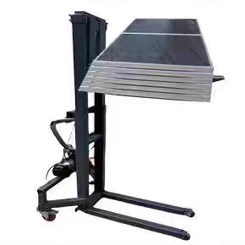 1.2M/1.6M Electric forklift Portable small loader Lighting and audio transporter Air box electric stacker