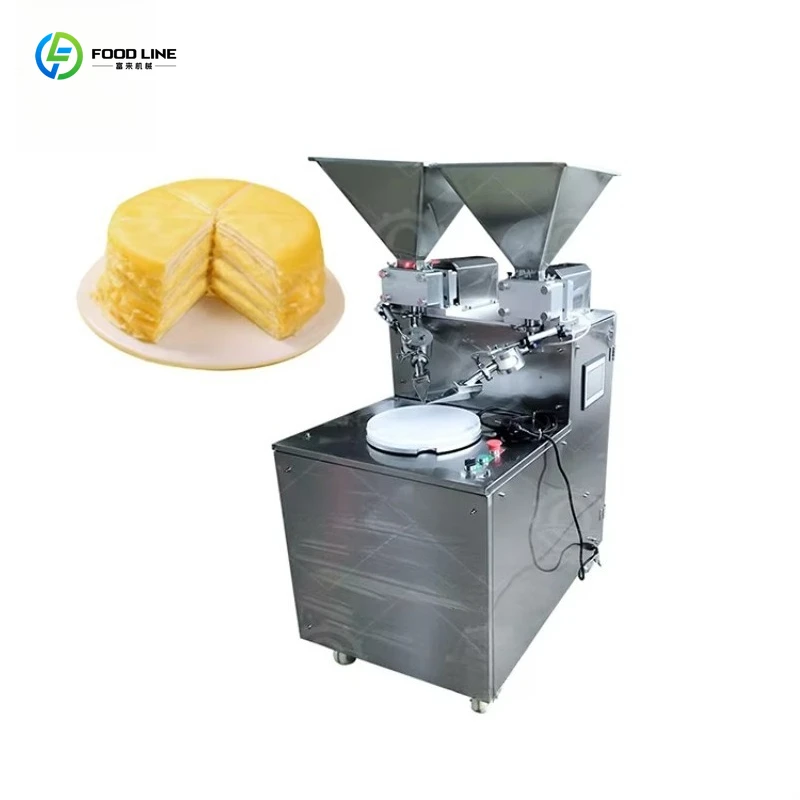 Customized High Efficiency Round Cake Coating Machine Frosting Decorating Equipment For Bakery Sale