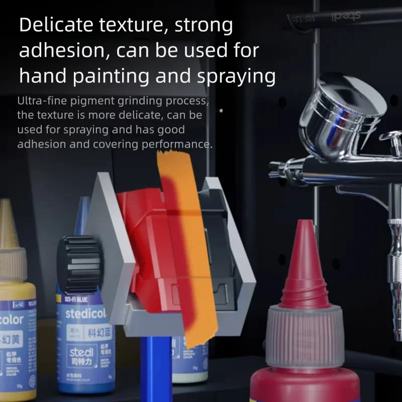 18g Stedi Acrylic Paint MC40-MC60 Matte Colors Water-Based Set for Gundam Model Kits Hand Painting for DIY Hobby Model Pigment