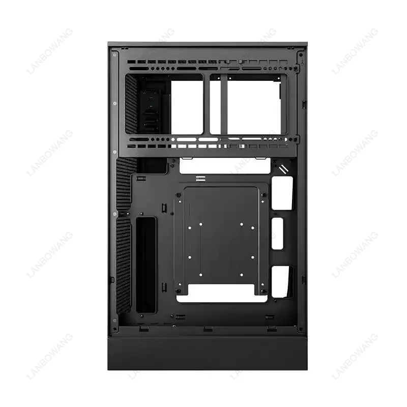 CH270 Desktop Computer Case, M-ATX Vertical Mesh Chassis, Support Air & Water Cooling Equipped with Type-C Interface