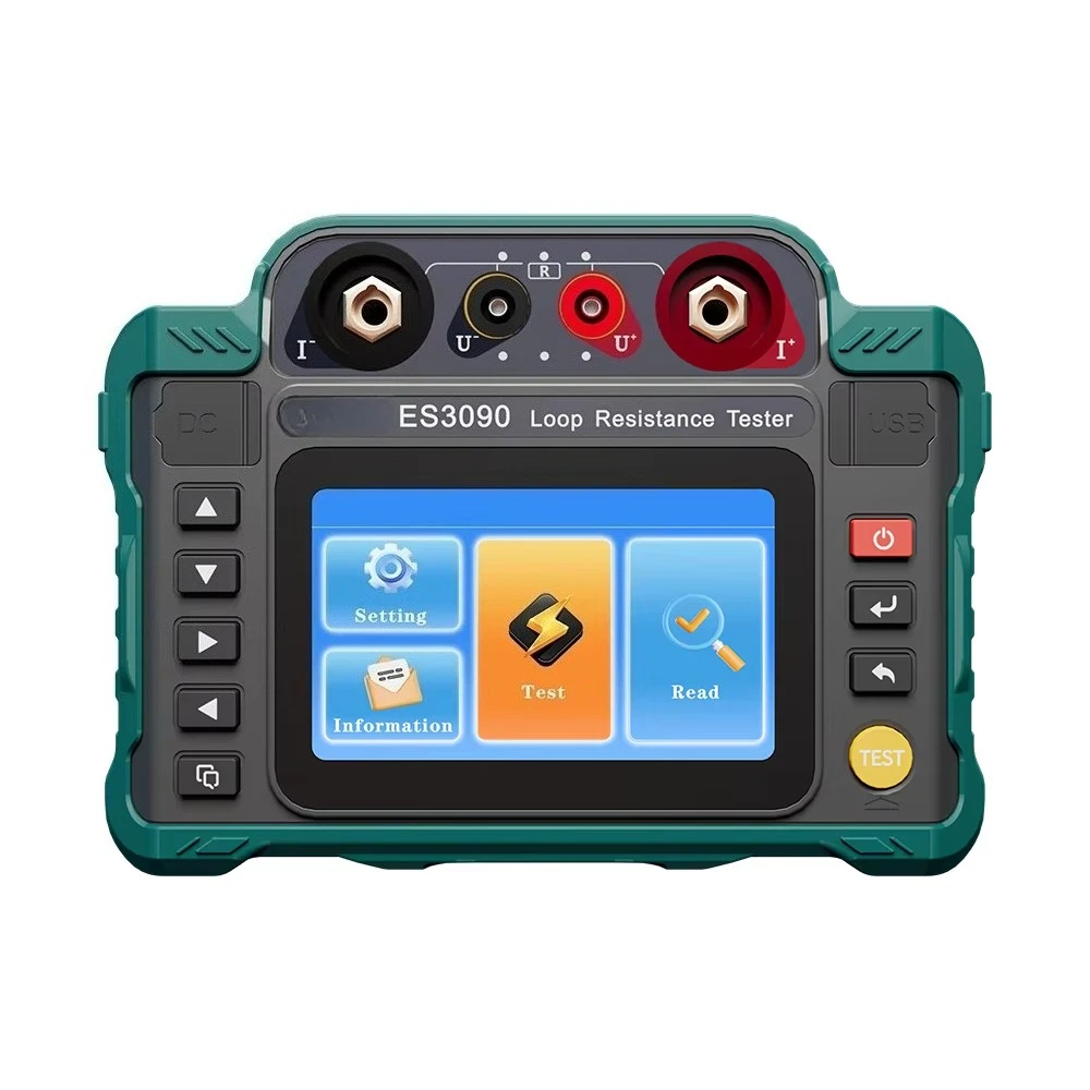 ES3090 Portable Touch Digital Loop Resistance Tester Micro Ohmmeter Contact Resistance Tester