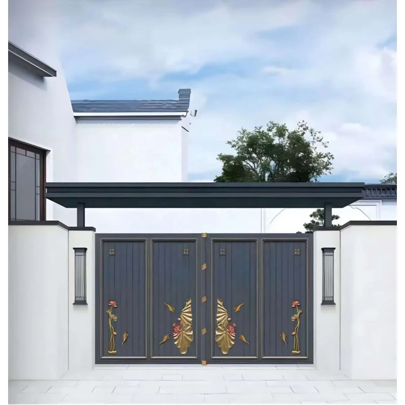 custom.Modern Minimalist Aluminum Sliding Security Door Fencing Trellis & Manor Easy Sliding Design