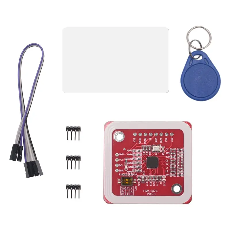 

Беспроводной модуль A42T-I2C IIC SPI HSU PN532 RFID V3 для чтения и записи, 1 комплект, с картой IC S50, антенной PCB и пользовательскими комплектами
