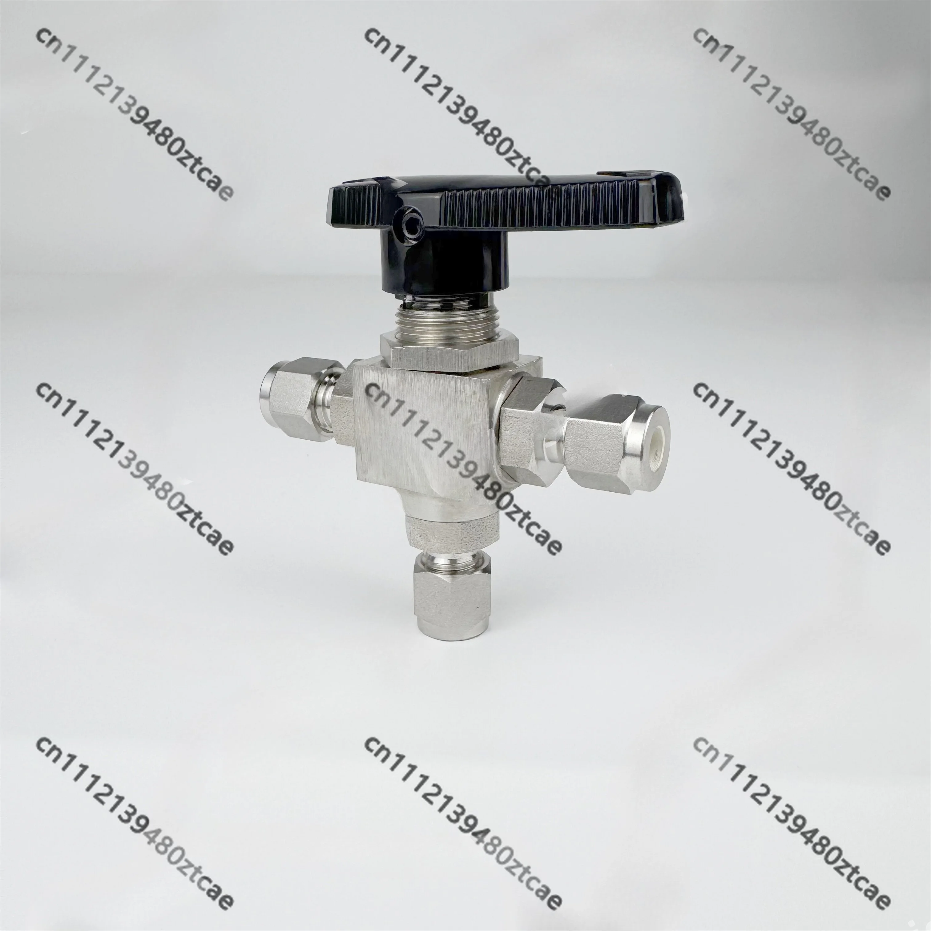 316L Stainless Steel Double Compression Ferrule Tee Joint High Pressure Tube Fitting Gas Liquid Pipeline