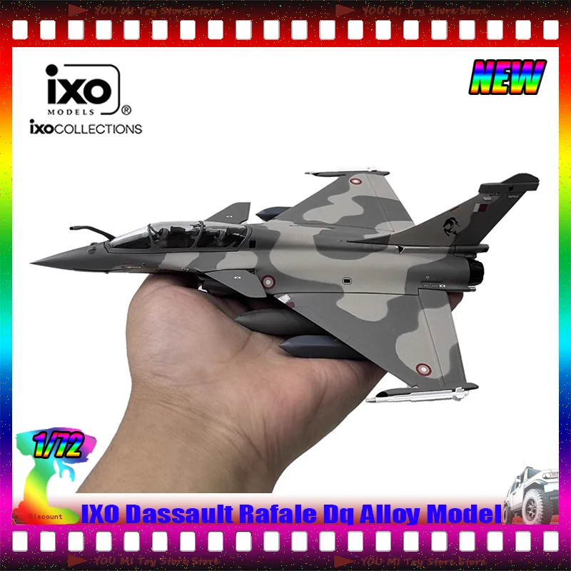 

New Stock Ixo 1:72 Dassault Rafale Dq Simulation Alloy Miniature Die-Cast Fighter Jet Model Custom Collection Children Toys Gift