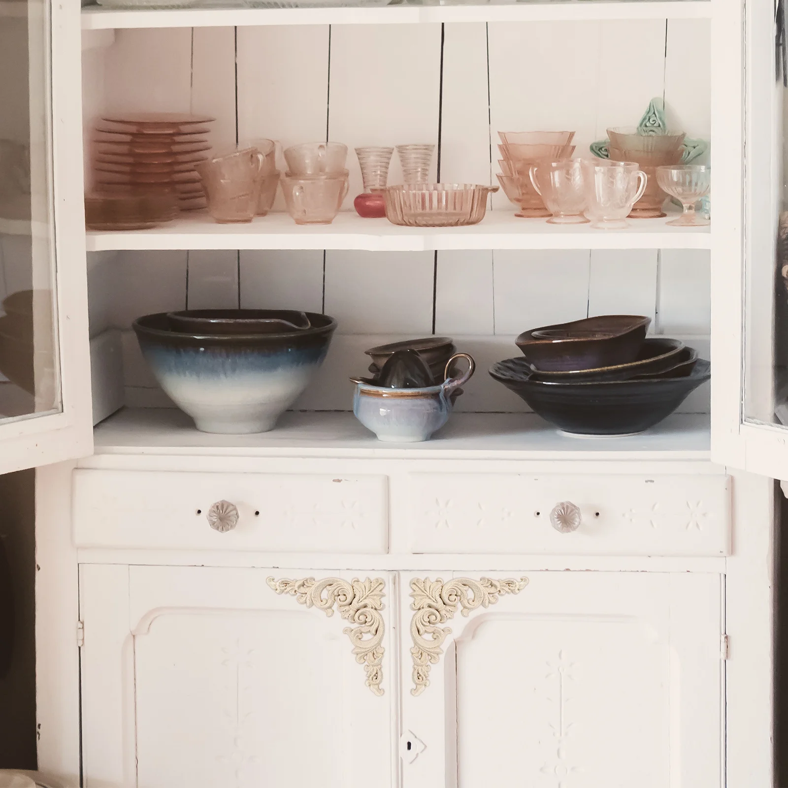 

4pcs Decorative Wall Stickers Unpainted Wood Carved Frames For Cabinet Door Trim European Home Decor Wood Onlay