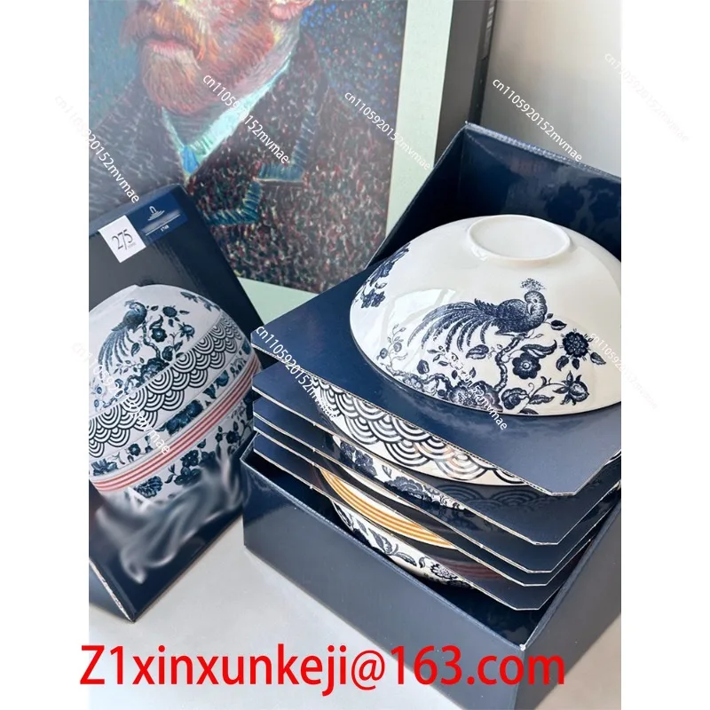 Tableware Ball Creative High-value Tableware Set Household Bone China Bowl and Plate Combination Seven-piece Set