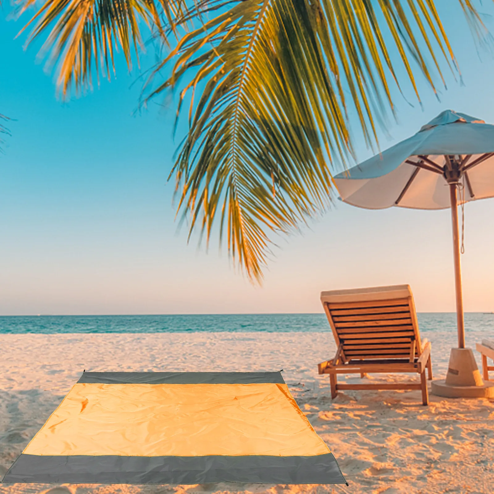 

Набор из 1 водонепроницаемого многофункциональных складных легких пледов для пикника, пляжа, кемпинга, семейных поездок и спорта, комфортные