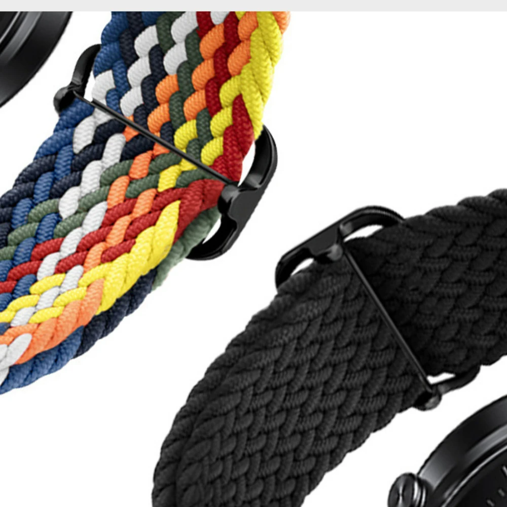 20 22 مللي متر حزام نايلون مضفر ل Amazfit Balance 2/Bip 6 5/GTR 47 مللي متر/GTR 4 3 سوار رياضي لملحقات Amazfit Active 2/GTS 4