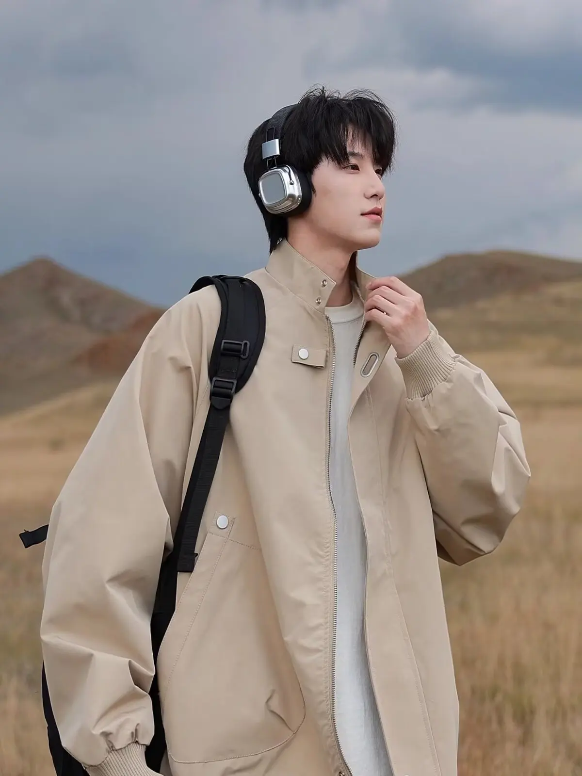 

American Sle Flight Jaet Men's Trendy Brand Autumn New Outdoor High Street Haome Versatile Functional Workwear Top