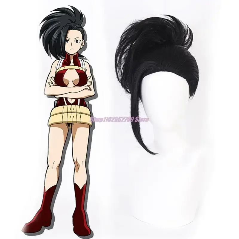 جديد 2025 Boku No Academia My Hero Academy YAOYOROZU MOMO أزياء تنكرية ملحقات شعر مستعار للحفلات d wat158