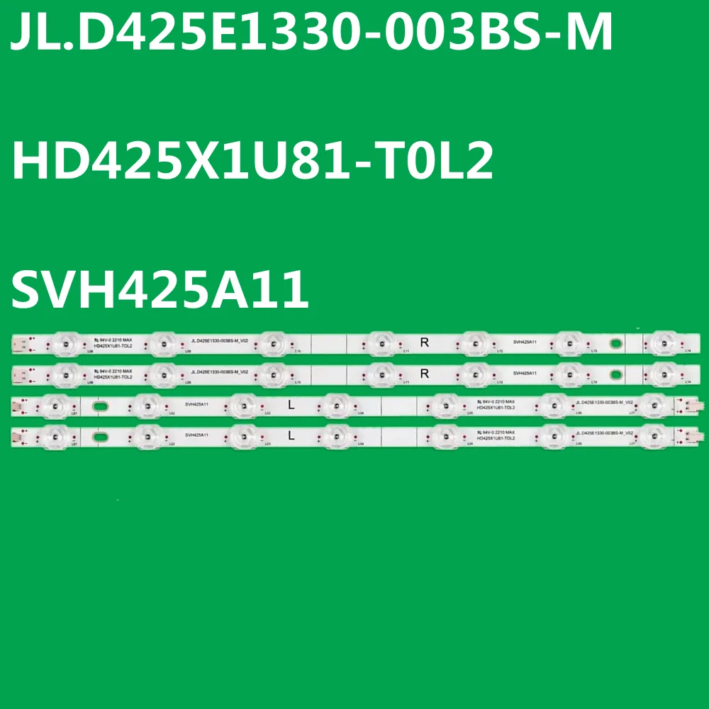 

10set LED Backlight Strip For 43A603AMV 43A7100FTUK ZD_SSC_D425_2X14_01_RFE30_V1.2_20191108 JL.D425E1330-003BS-M HD425X1U81-T0L2
