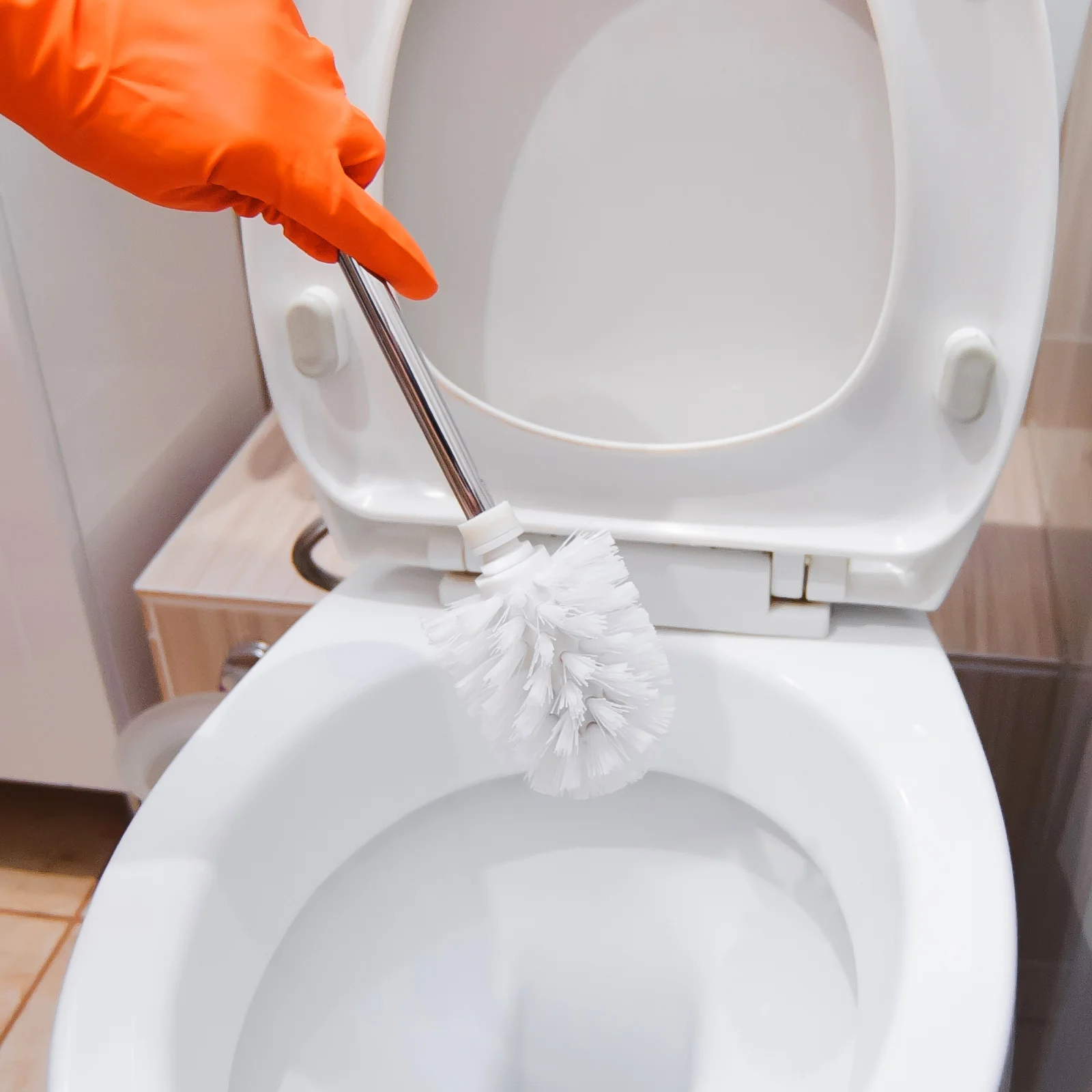 

5Pcs Plastic Toilet Brush Heads Strong Dense Bristles Bathroom Cleaner Under Rim Threaded Connector White Brush Replacement