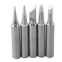 High Quality Brand New Soldering Iron Tip Welding Head 5pcs Copper I+B+K+3C+2.4D Replacement 936 Soldering Iron Tip