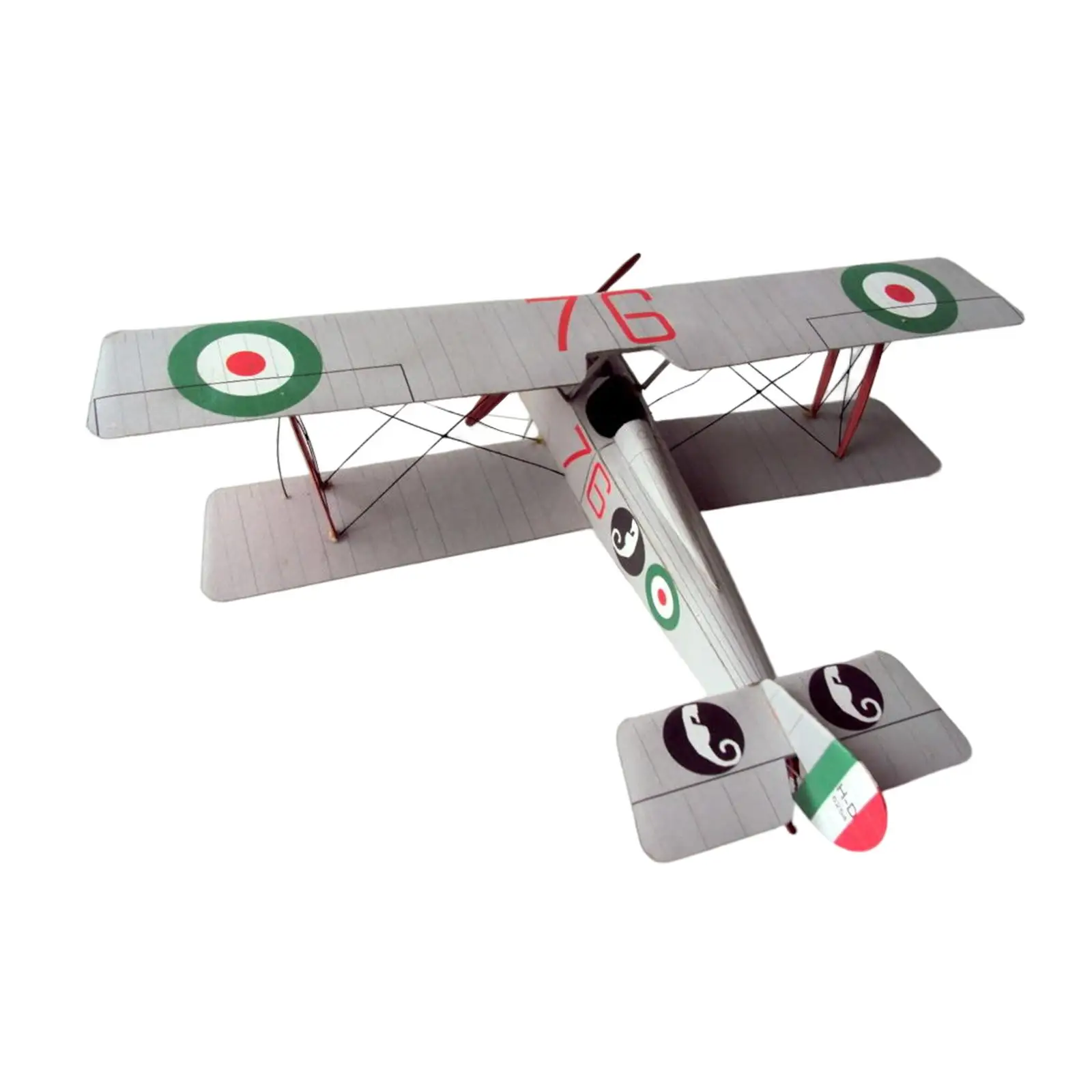 ألعاب تجميع Biplane Fighter DIY، مجموعة نماذج ورقية مقاتلة ثلاثية الأبعاد، مكعبات بناء Papercraft، مجموعات طائرات بمقياس 1:33