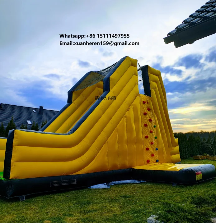 

Inflatable Rock Climbing Wall Slide Bouncer for Outdoor Commercial Use for Trampoline Park and Sports Park