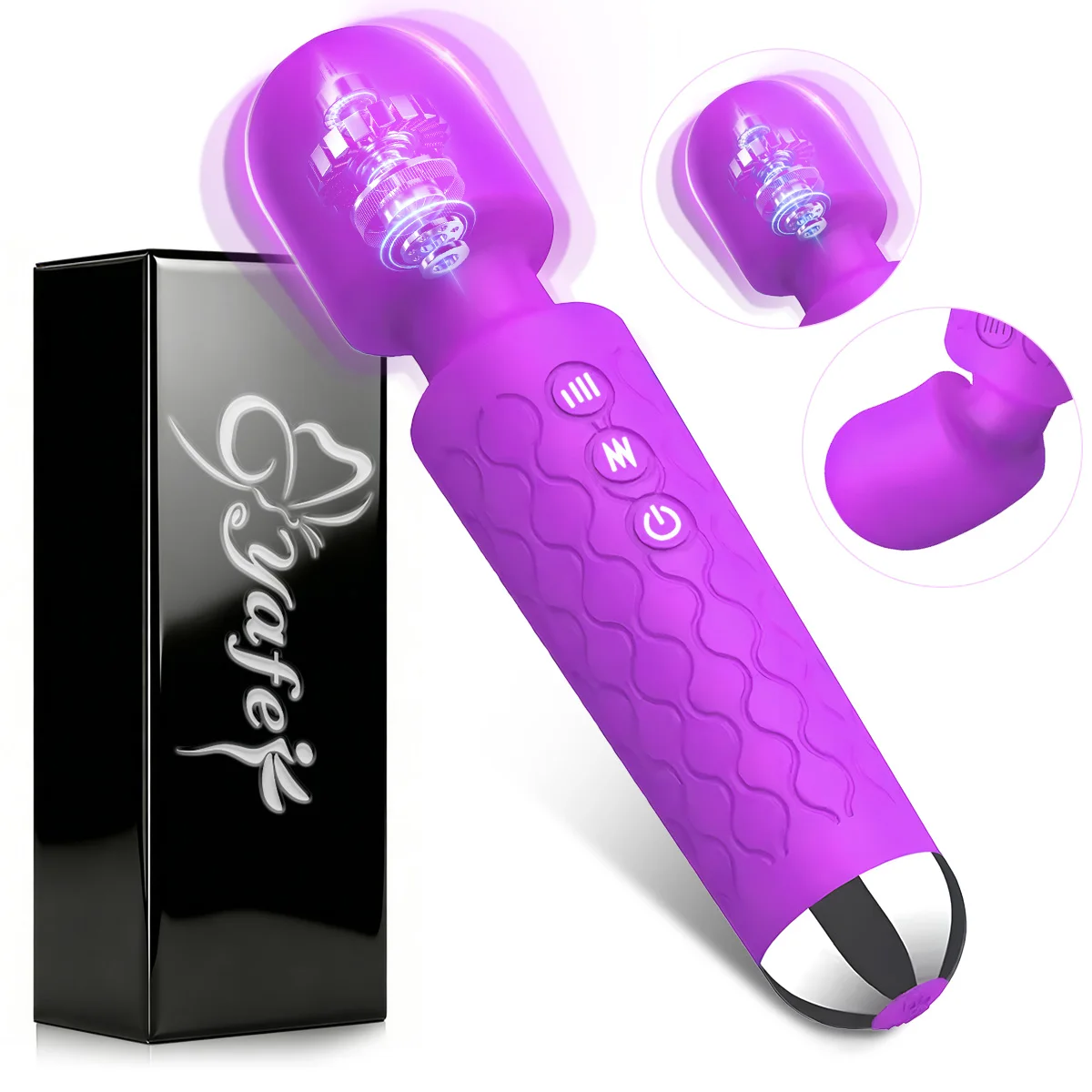 Wholesale Dildos AV Vibrator Magic Wand for Women Clitoris Stimulator G Spot Massager Vibrator Female Masturbator Adult Sex Toys
