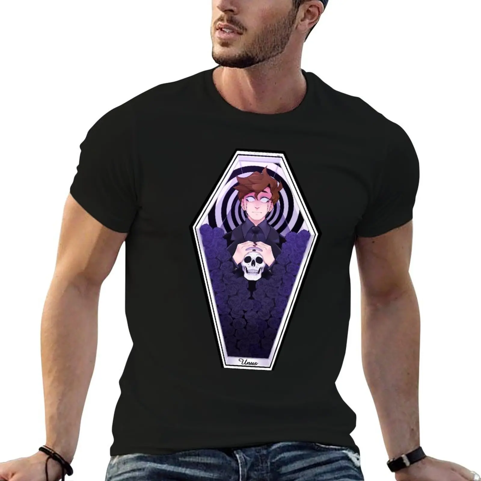 Unus Coffin T-Shirt Luxury man tops fitted t shirts for men