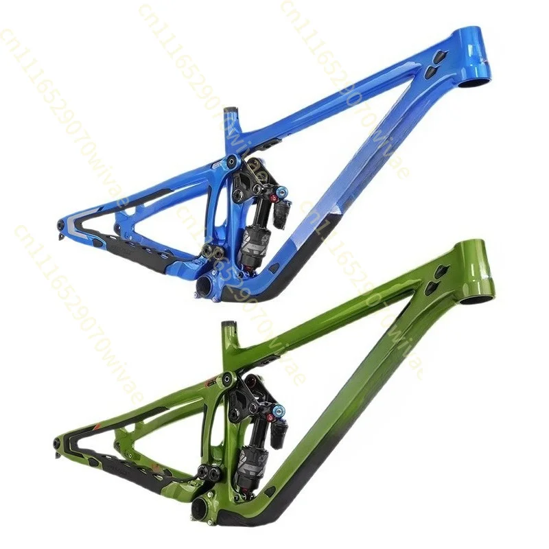 American Carbon Fiber Mountain Bike Soft Tail Frame with FOX X2 Shock Absorber