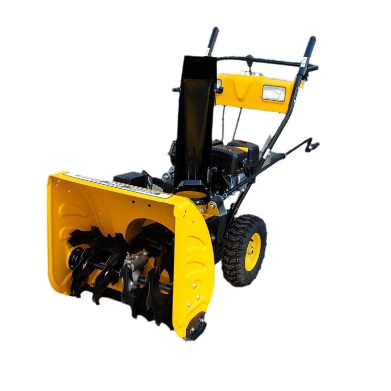 6.5 Horsepower Hand Pull Start Small Hand-push Snow Thrower, Street Snow Clearing Blower